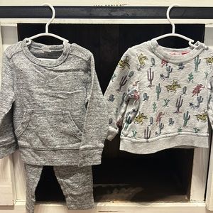 2T outfit and sweater.